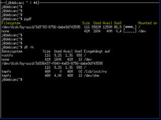 pydf and df -h