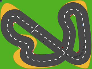 multiplayer top view 2D racing game