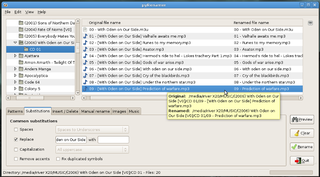 mass file renamer written in PyGTK