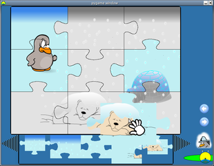 Educational game to teach children to use the mouse