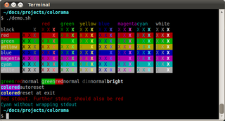 Cross-platform colored terminal text in Python - Python 2.x