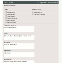 Student intervention plugin for SchoolTool