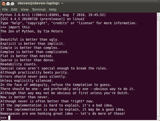 interactive high-level object-oriented language (Python2 version)