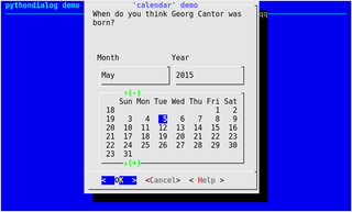 calendar widget