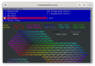 curses-based UI/widget library for Python 3