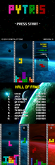 two-player networked console tetris clone