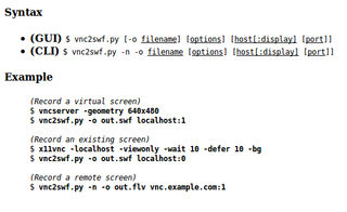 screen recording tool with Flash (SWF) output