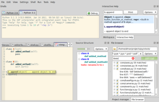 interactive editor for scientific Python