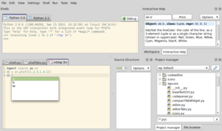interactive editor for scientific Python