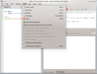 interactive editor for scientific Python