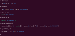 Powerful and easy to use command line calculator