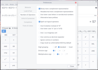 Powerful and easy to use desktop calculator - GTK+ version