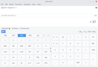 Powerful and easy to use desktop calculator - GTK+ version