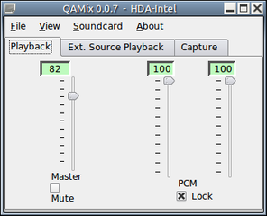 Configurable mixer for ALSA