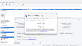 bittorrent client based on libtorrent-rasterbar with a Qt5 GUI
