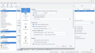 bittorrent client based on libtorrent-rasterbar with a Qt5 GUI