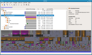 QDirStat packages view