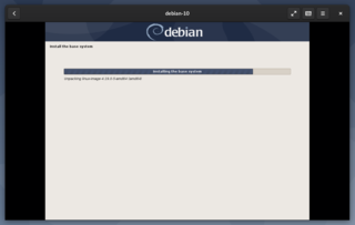 debain 10 in qemu