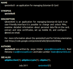 Estonian ID card management utility