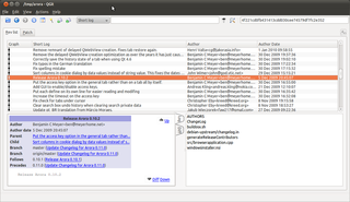 Qt application for viewing GIT trees
