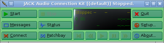 User interface for controlling the JACK sound server