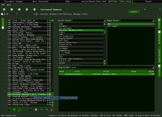 Qt4 client for the Music Player Daemon (MPD)