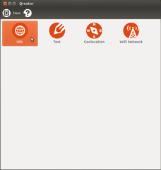 graphical utility for creating QR codes