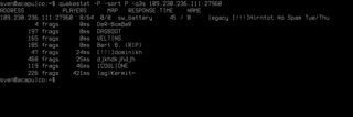 Command-line tool for querying quake (and other) servers