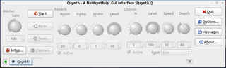 fluidsynth MIDI sound synthesiser front-end