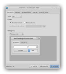 QT5CT configured to draw QT apps like GTK ones