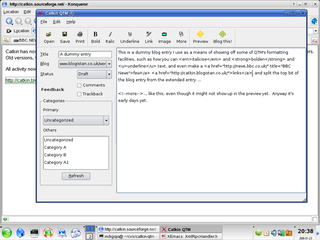 Web-log interface program