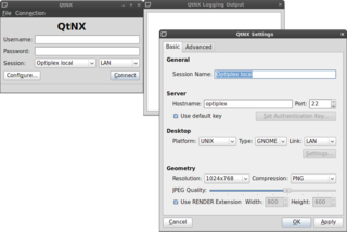NX client for QT