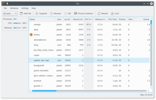windowed version of the console top command