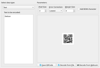 Qt frontend for QR code generator and decoder