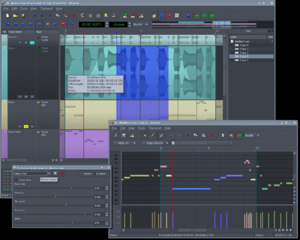 MIDI/Audio multi-track sequencer application