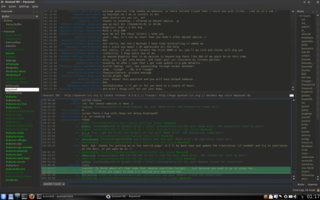distributed IRC client - client component