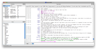 distributed IRC client - client component