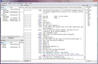 distributed IRC client - client component