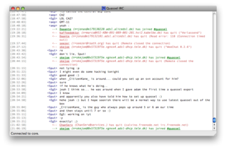 distributed IRC client - client component