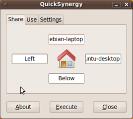GUI for easy configuration of Synergy