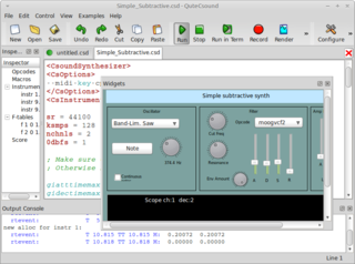 frontend for the csound sound processor (transitional package)