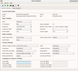 Test bench application for video4linux devices