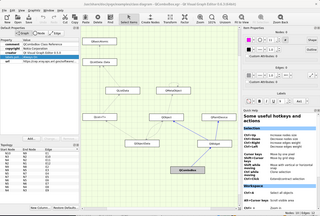 Qt Visual Graph Editor