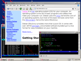 Windows95-like window manager for X Window System