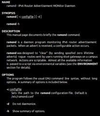 IPv6 Router Advertisement MONitoring Daemon