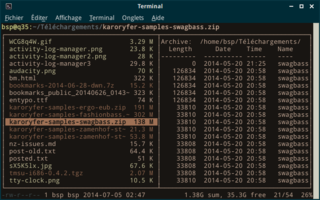 Console File Manager with VI Key Bindings