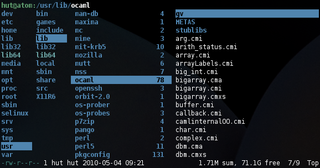 Console File Manager with VI Key Bindings