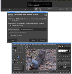 Edit current image in external editor