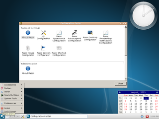 LightDM greeter for Razor-qt desktop environment