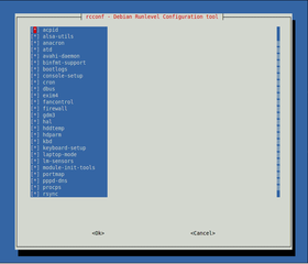 Debian Runlevel configuration tool